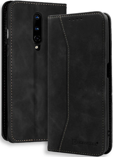 Bodycell Книга Изкуствена кожа Черен (OnePlus 8)