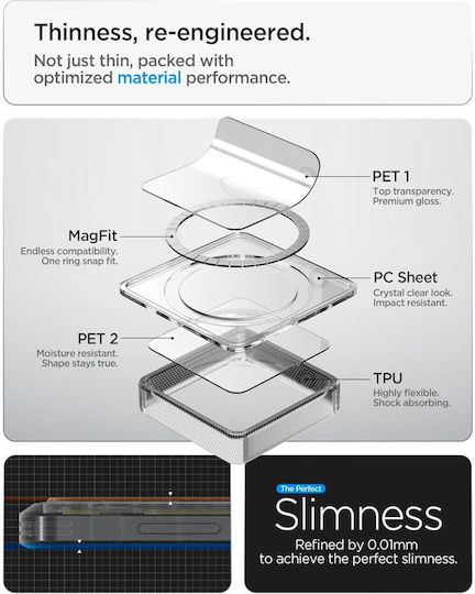 Spigen Ultra Hybrid Mag Back Cover Πλαστικό Neo One Transparent (Galaxy S26)
