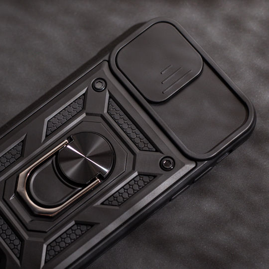 Defender Задна Корица Пластмаса / Силикон Черна (Samsung Galaxy A57 5G)