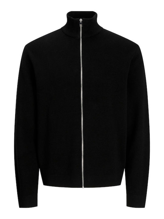 Herren Strickjacke Black