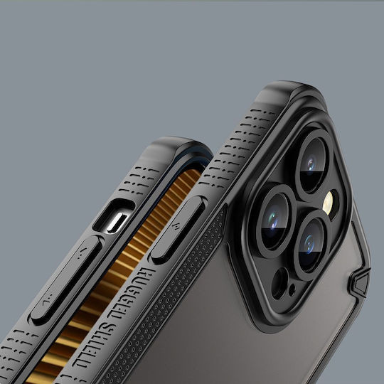 Defender Задна корица Силикон / Пластмаса 1.5мм Черен (iPhone 17 Pro Max)