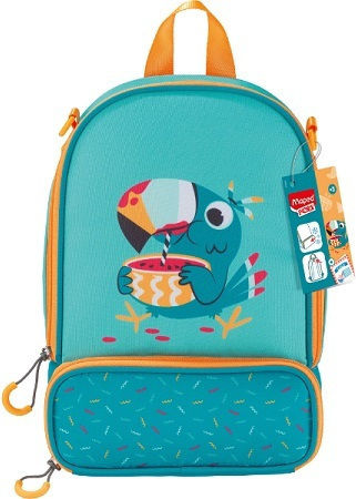 Maped Picnik Schulische Isolierte Kinder Lunchtasche Handtasche 7,1 Liter Türkis 17x25x21cm