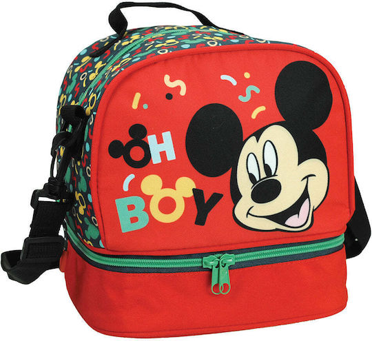 Gim Disney Mickey Oh Boy Geantă Izotermică de Prânz pentru Școală 4.5lt Roșu Mickey 20 x 15 x 21cm