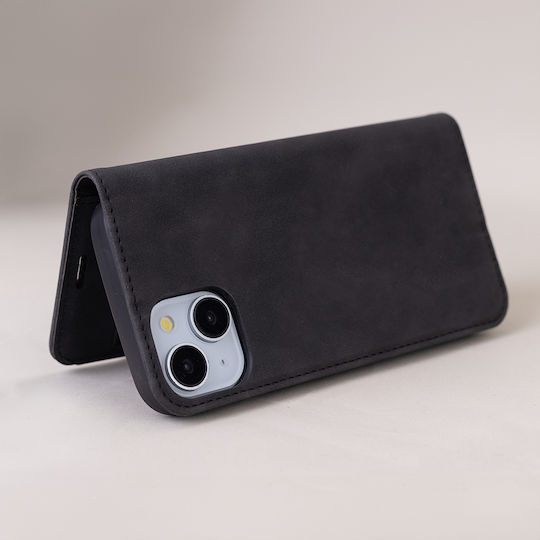 Smart Книга Изкуствена кожа / Силикон Черен (iPhone 13)
