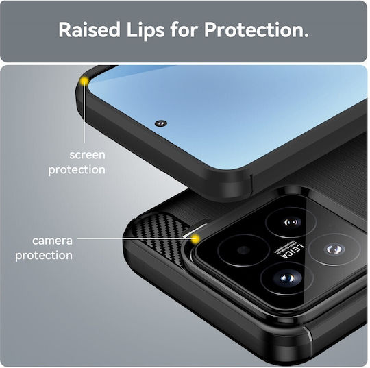 Techsuit Bumper Σιλικόνης / Πλαστικό Μαύρο (Xiaomi 15T Pro)