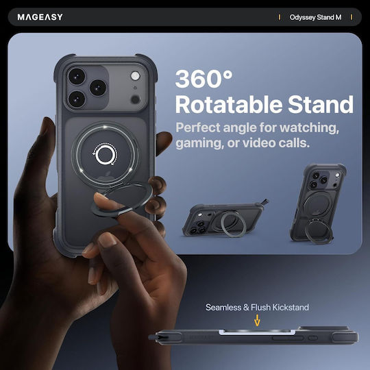 Mageasy Odyssey Stand M 360 Full Cover (iPhone 17 Pro Max)