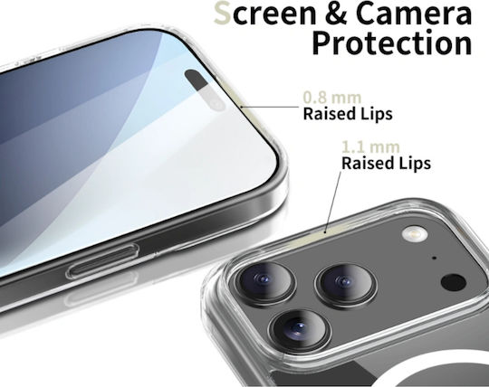 Tech-Protect Flexair Hybrid Задна корица Силикон / Пластмаса Прозрачен (iPhone 17 Pro Max)