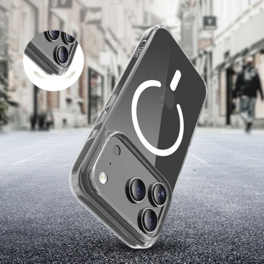 Tech-Protect Flexair Hybrid Задна корица Силикон / Пластмаса Прозрачен (iPhone 17 Pro Max)