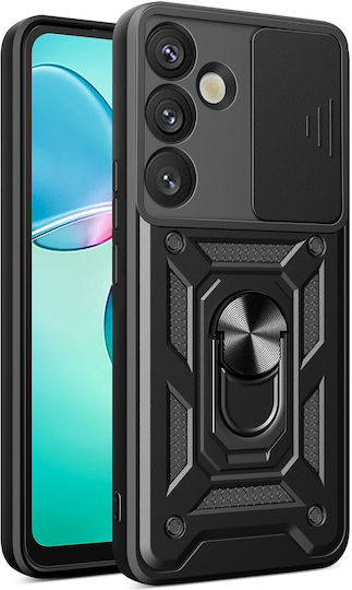 Defender Задна Корица Пластмаса / Силикон Черен (Galaxy S26+)