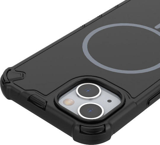Defender 2in1 Магнитен Калъф За iPhone 14 6 1 Черен