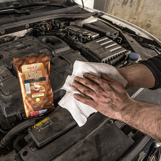Moje Auto Lavete din microfibră de curățenie pentru tapițerie - piele auto kaki 24 buc