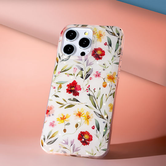 TelForceOne Glow Glam Back Cover Σιλικόνης 2mm Λευκό (Moto G56)