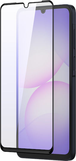 Avizar Screen Protector Galaxy A07 Full Glue Bevelled Tempered Glass Black Transparent