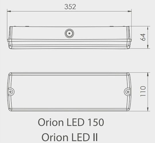 Intelight Лампа За Монтаж На Стена За Външно Пространство С Вграден LED