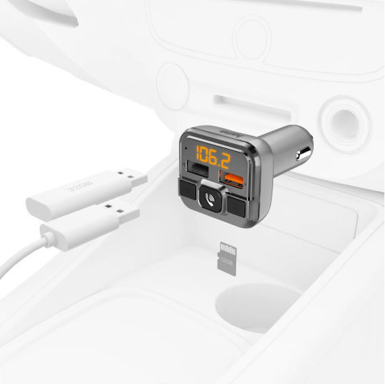 HAMA FM Transmitter Αυτοκινήτου με Bluetooth / USB