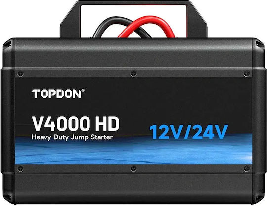 Topdon V4000 HD Преносим Стартер за Батерии за Кола и Камион 64000mAh с Фенер 12/24V