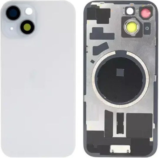 Apple Iphone 15 Pro Battery Back Cover Camera Lens Magsafe Blue Titanium Logo Oem