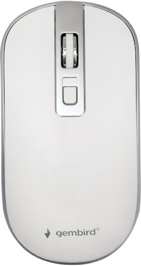 Gembird MUSW-4B-06-WS Kabellos Maus White/Silver