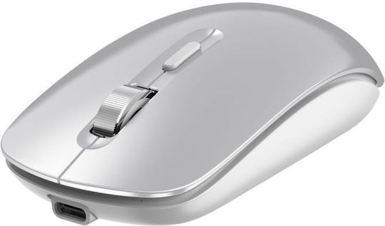 Devia EL245 Безжичен Bluetooth Мишка Сребрист