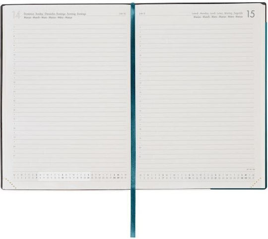 Legami Milano Daily Agenda 2027 Turquoise 17x24cm