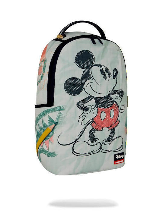 Sprayground School Backpack Junior High-High School Disney Old School Mickey Sketch DLXSV 29.21 x 15.24 x 45.7cm