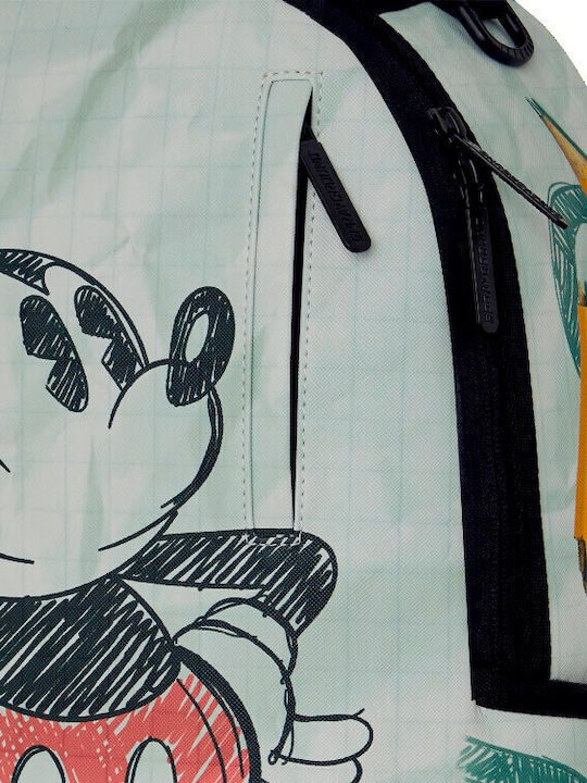 Sprayground School Backpack Junior High-High School Disney Old School Mickey Sketch DLXSV 29.21 x 15.24 x 45.7cm