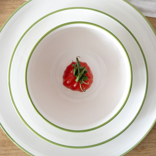 Duka Bol De Servire Pentru Cereale Rotund Din Porțelan Verde Duka Bol De Servire Pentru Cereale Rotund Din Porțelan Verde