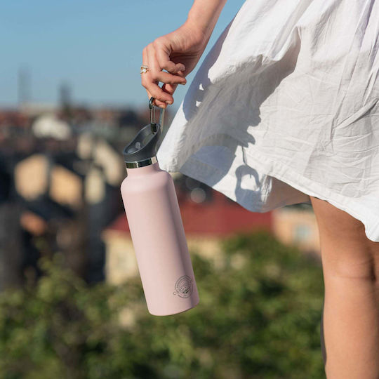 Carl Oscar Ανοξείδωτο Παιδικό Παγούρι Θερμός Ροζ 700ml