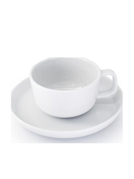 Duka Kaffeetasse aus Porzellan Weiß 200ml