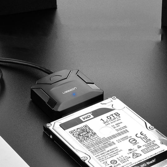 Ugreen CR108/20611 Αντάπτορας SATA to USB 3.0 5Gbps Data Transfer HDD SSD Χωρίς Τροφοδοτικό Μαύρο
