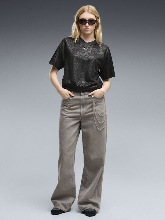 Damen T-shirt Schwarze
