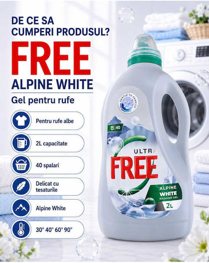 Lichid Detergent Pentru Rufe Albe Și Colorate 2lt 40 Spălări