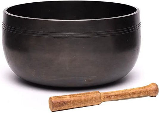 Handmade Japanese Meditation Bowl Stick Japanese Singing Bowl Kuro-orin 13cm