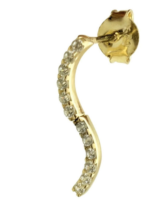 Kontopoulos Single Dangle Earrings Made of 14K Gold Kontopoulos Single Dangle Earrings Made of 14K Gold