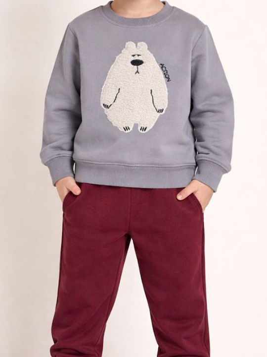 Kids Sweatpants Set Grey