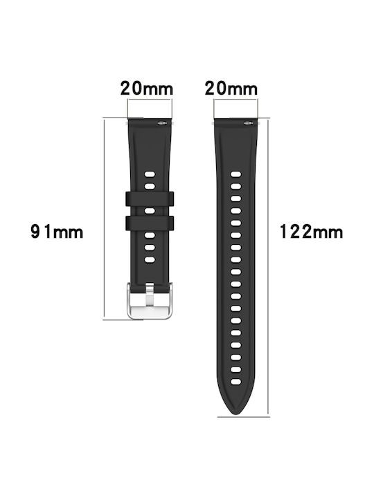 Gummi-Armband Rosa 44mm