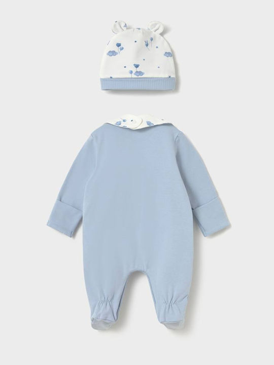 Mayoral Set Onesie with Accessories Sky Blue 3 Pieces
