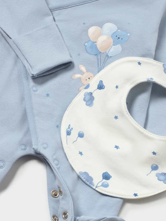 Mayoral Set Onesie with Accessories Sky Blue 3 Pieces
