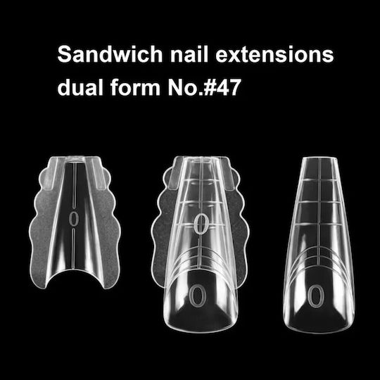 Sandwich Nails Dual Forms Νο#47 Coffin 280τμχ