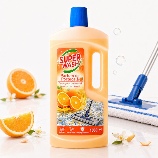 Super Wash Почистваща Течност за Пода с Дезинфекциращо Действие 1lt