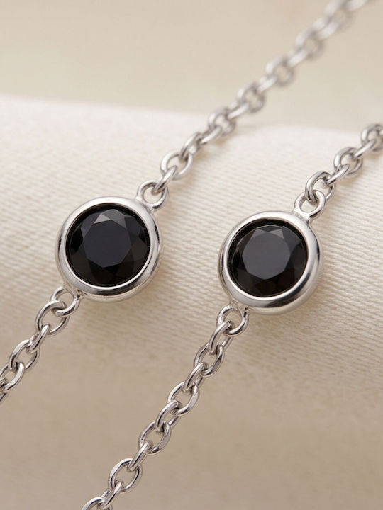 Touch Necklace Made of Black Steel