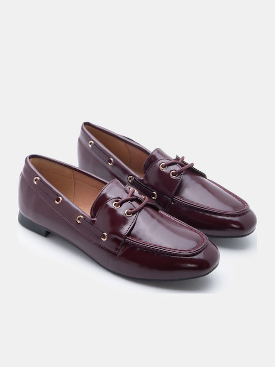 Women's Moccasins In Burgundy Colour
