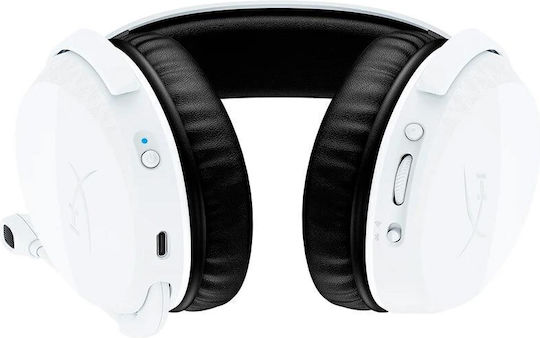 HyperX Cloud Stinger 3 PlayStation Ασύρματο Over Ear Gaming Headset με σύνδεση USB / Bluetooth Λευκό