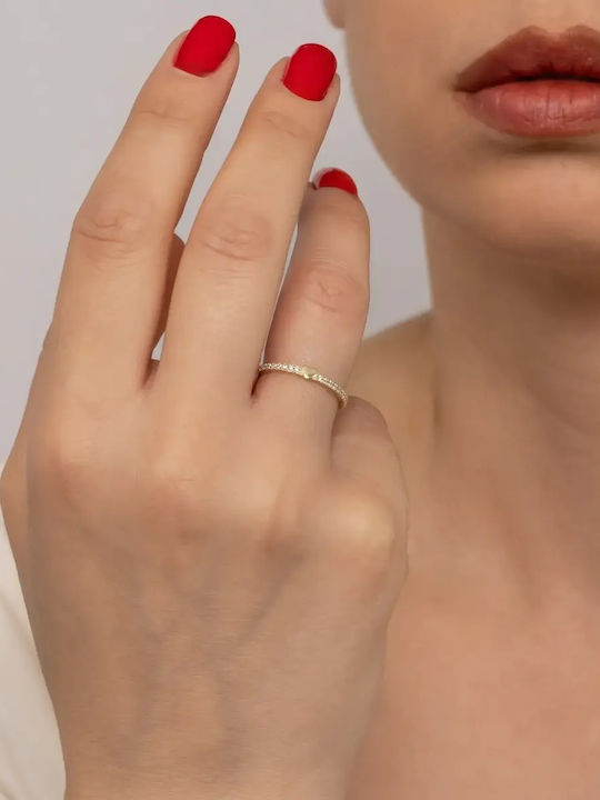 Women's Ring with Zircon from 9K Gold