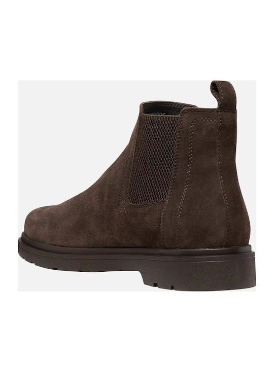 U Spherica Ec1 B Leather Brown Chelsea Boots