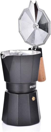 Duka Cafetieră Pentru Plită Espresso Neagră