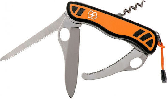 Victorinox Hunter Xt Grip Swiss Army Knife Keychain 6 Tools Orange