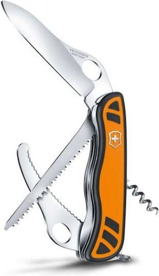 Victorinox Hunter Xt Grip Swiss Army Knife Keychain 6 Tools Orange