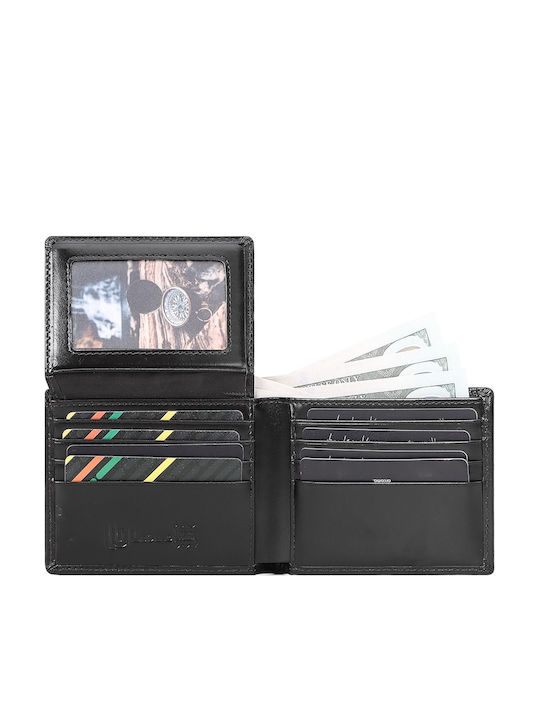 Leder Herrenbrieftasche mit RFID Schwarz