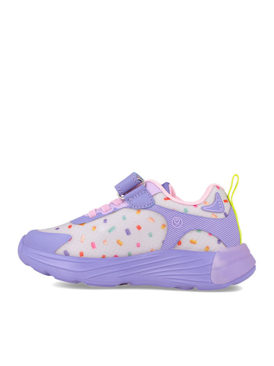Adidasi copii cu luminite Lila